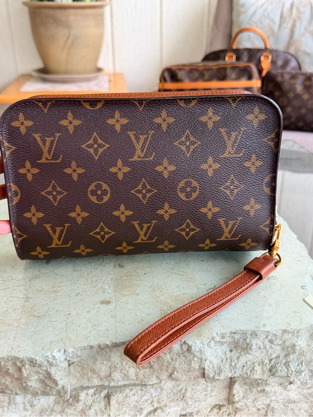 Louis Vuitton Pochette Orsay Clutch Monogram AR0969💝💝💝